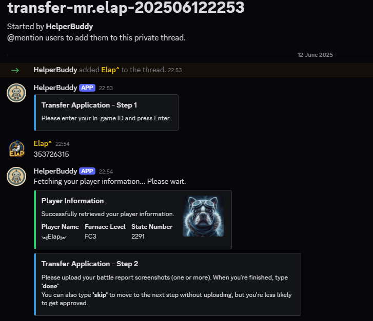Transfer System 2