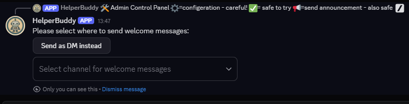Welcome Messages 3